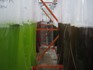 Bags of red and green algae grown for biofuels research hang in the UCSD greenhouse. Credit: Nathan Schoepp, UCSD.